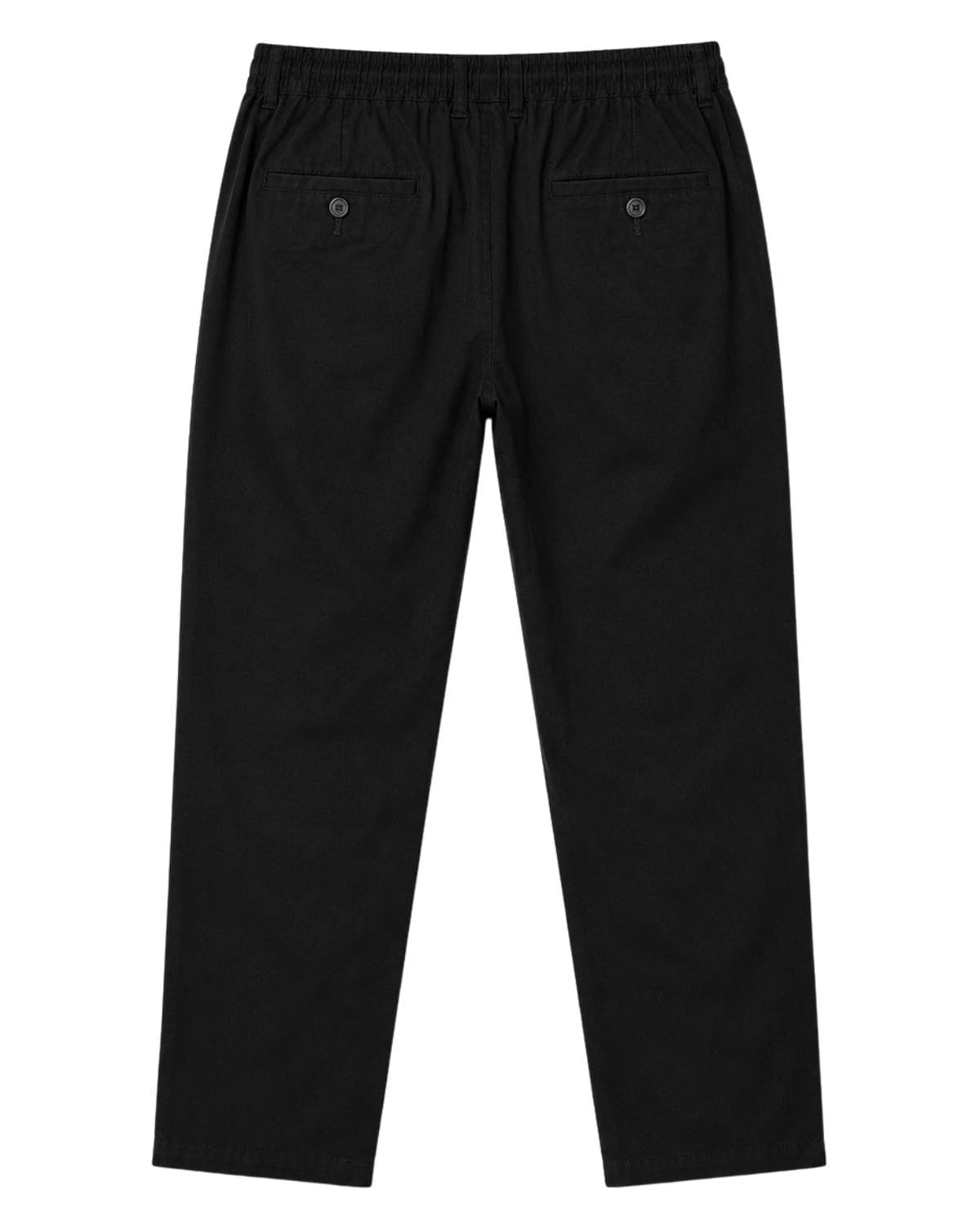 Velké pánské lněné chinos kalhoty Double Urban Outfitters CP-4104 černé