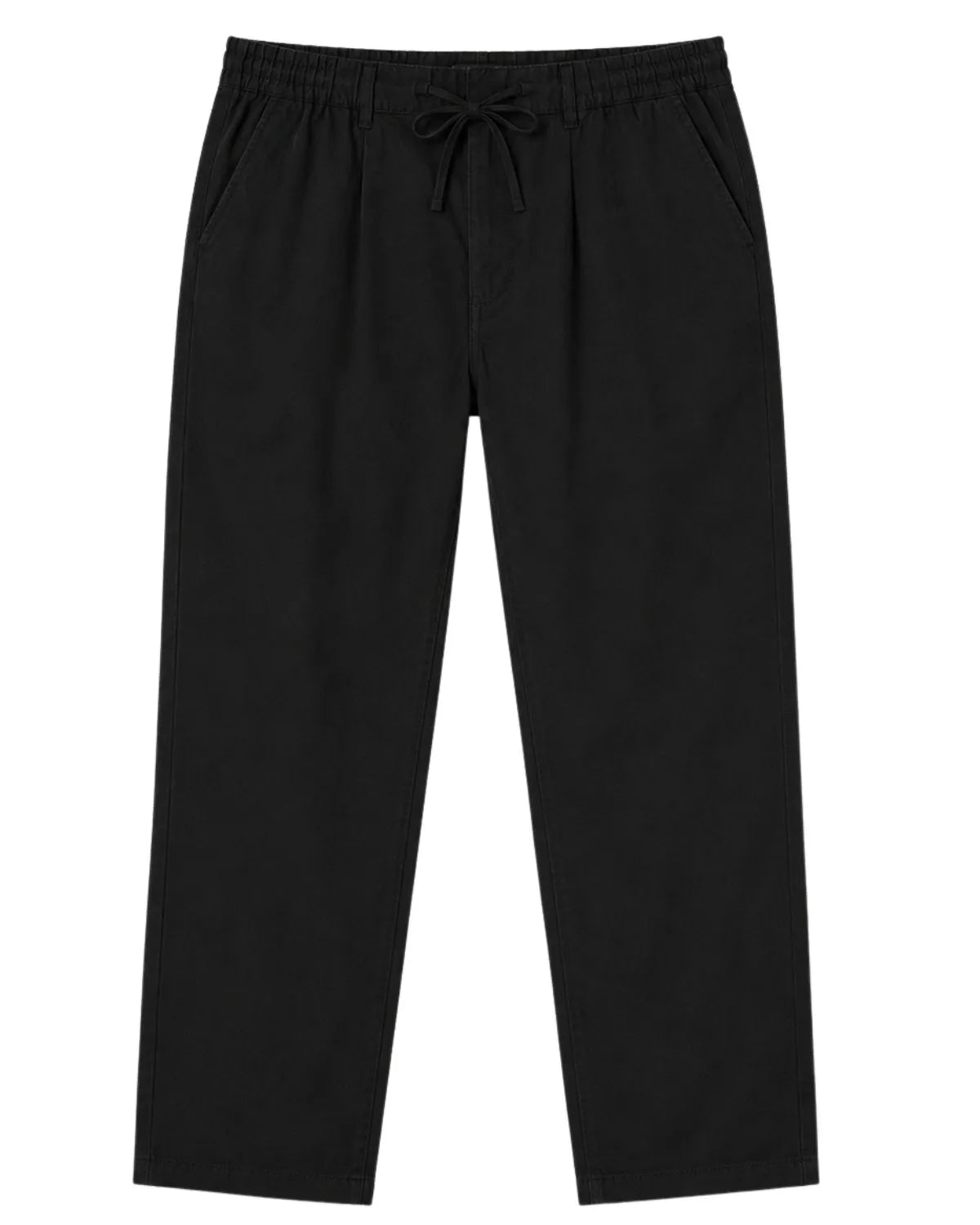 Velké pánské lněné chinos kalhoty Double Urban Outfitters CP-4104 černé