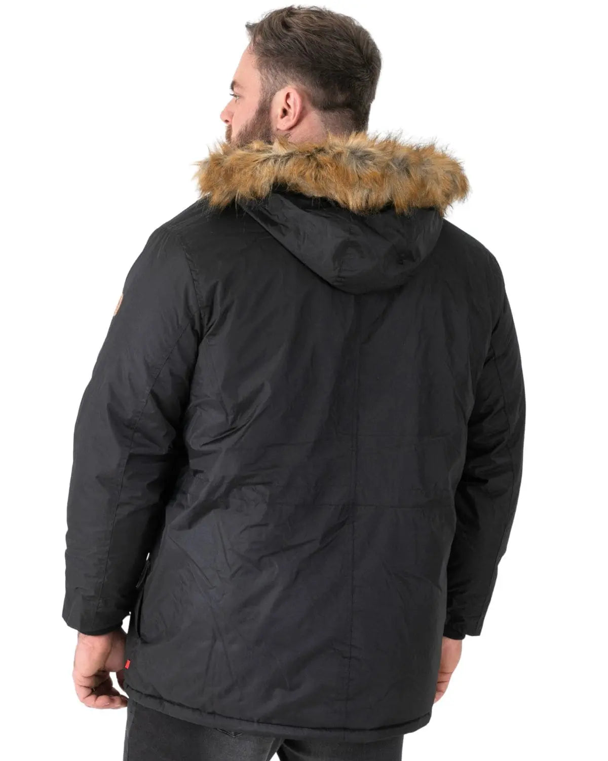 Pánská velká zimní bunda parka Duke D555 Lovett černá
