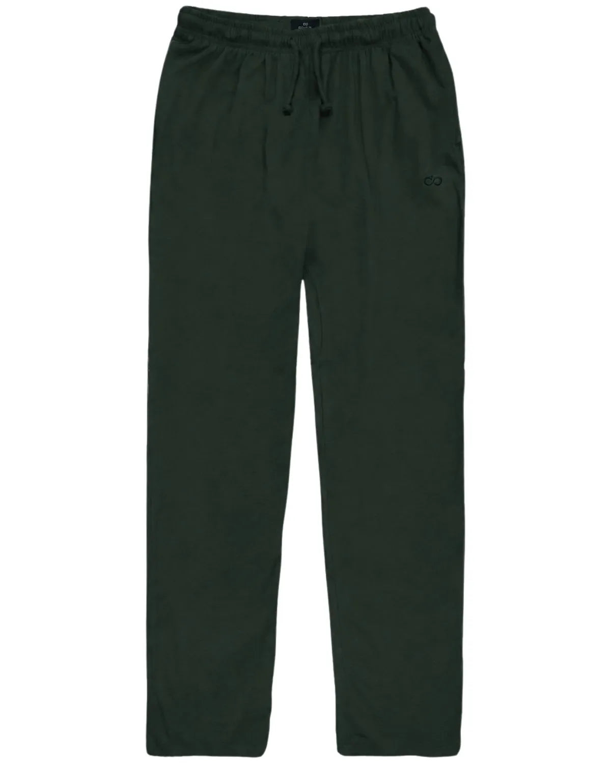 Velké pánské tepláky s rovnou nohavicí bavlněné Double Urban Outfitters MPAN-05 tmavě zelené