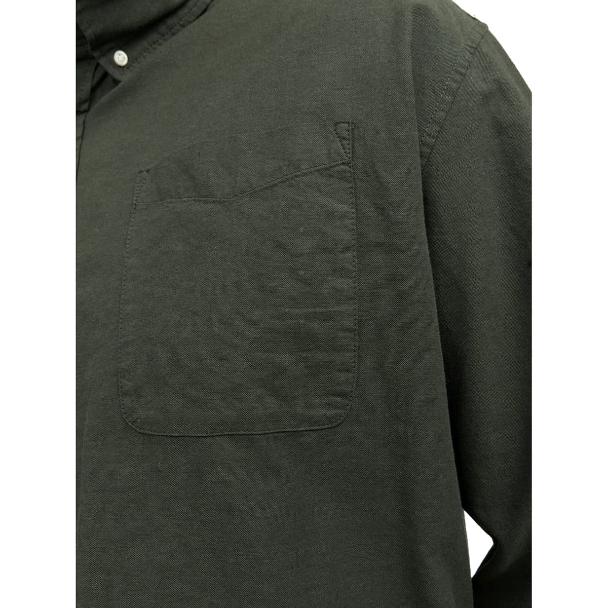Duża koszula męska z długim rękawem gładka Jack &amp; Jones 12190444 khaki