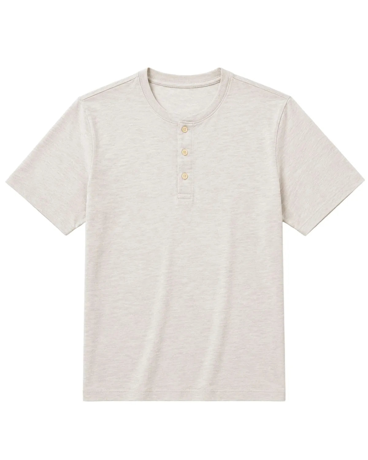 Velké pánské hladké tričko s knoflíky a krátkým rukávem Double Urban Outfitters TS-9146 světle šedé