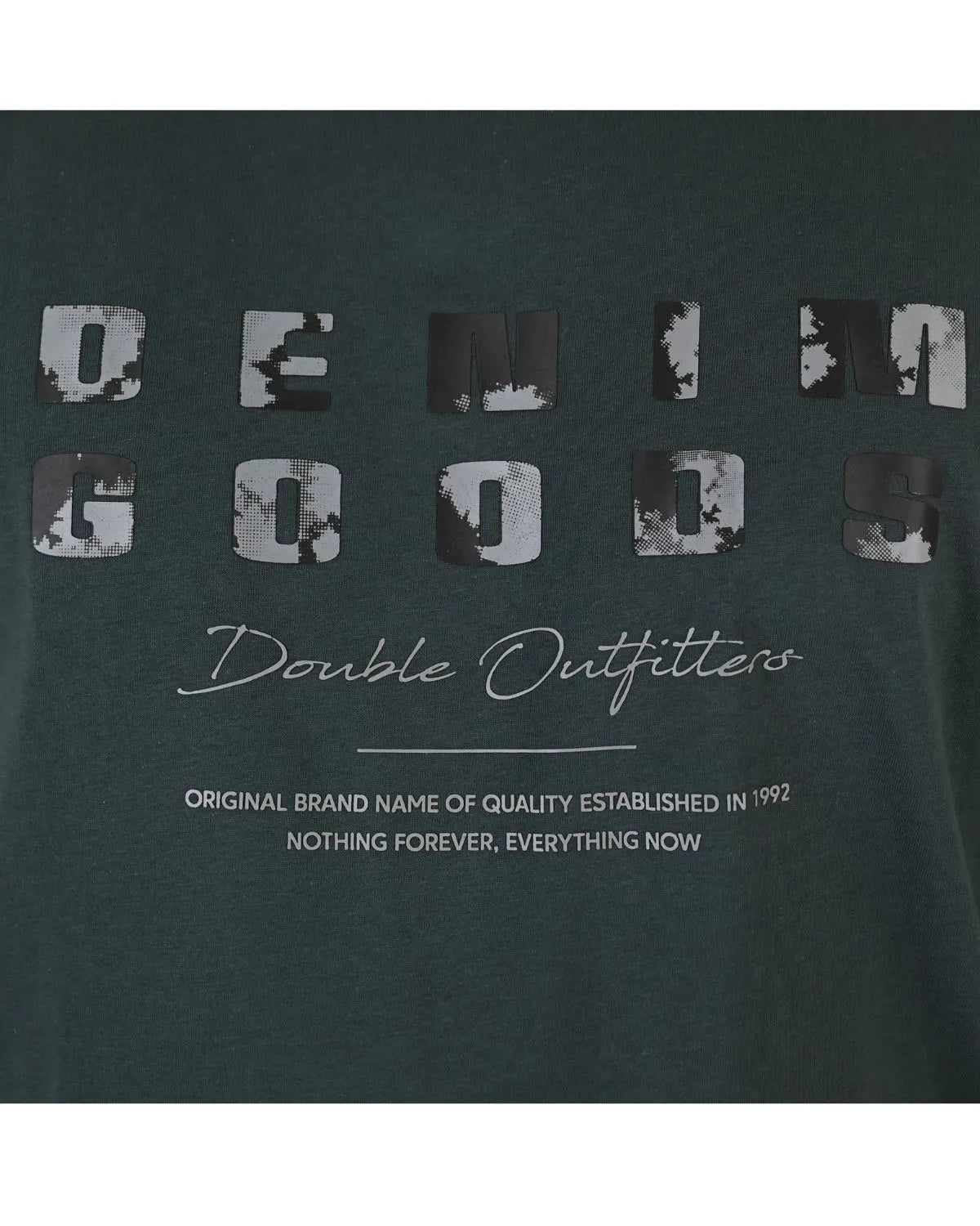 Pánské tričko Double Urban Outfitters TS-9131 krátký rukáv tmavě zelené