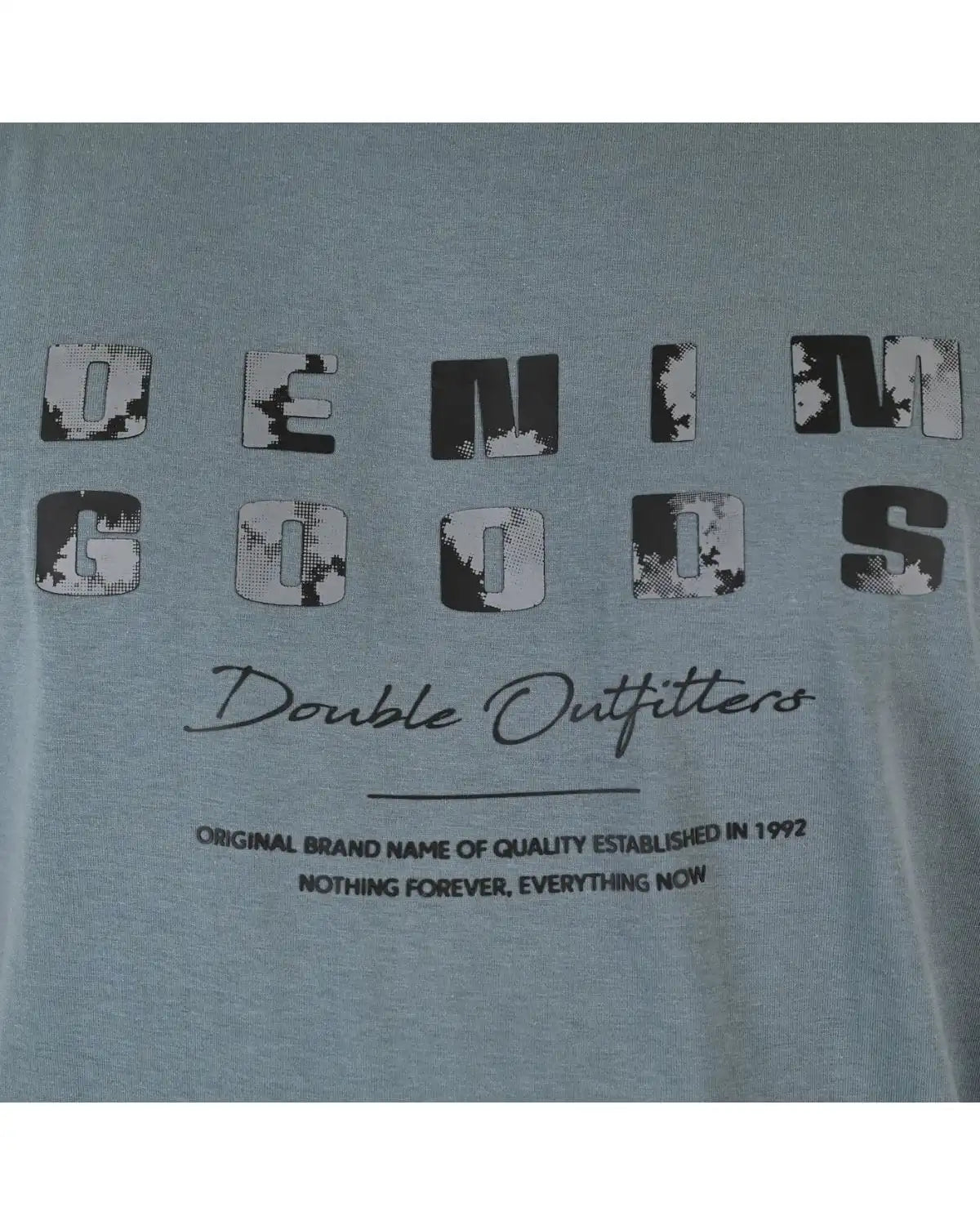 Pánské tričko s krátkým rukávem Double Urban Outfitters TS-9131 šedomodré