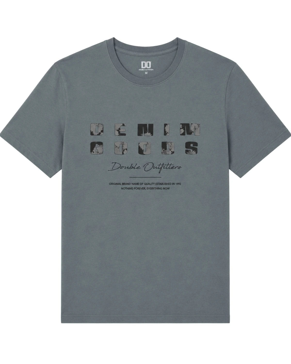 Pánské tričko s krátkým rukávem Double Urban Outfitters TS-9131 šedomodré