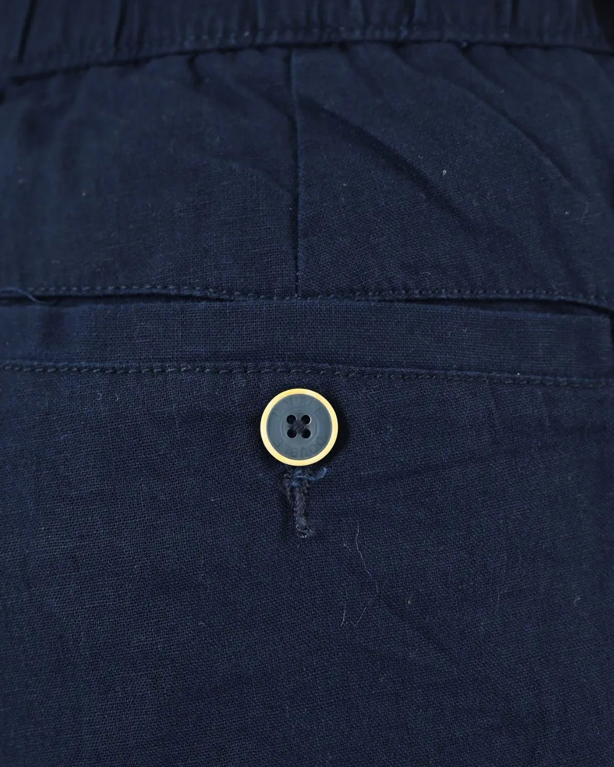 Velké pánské chinos kalhoty Double Urban Outfitters CP-4104 lněné tmavě modré