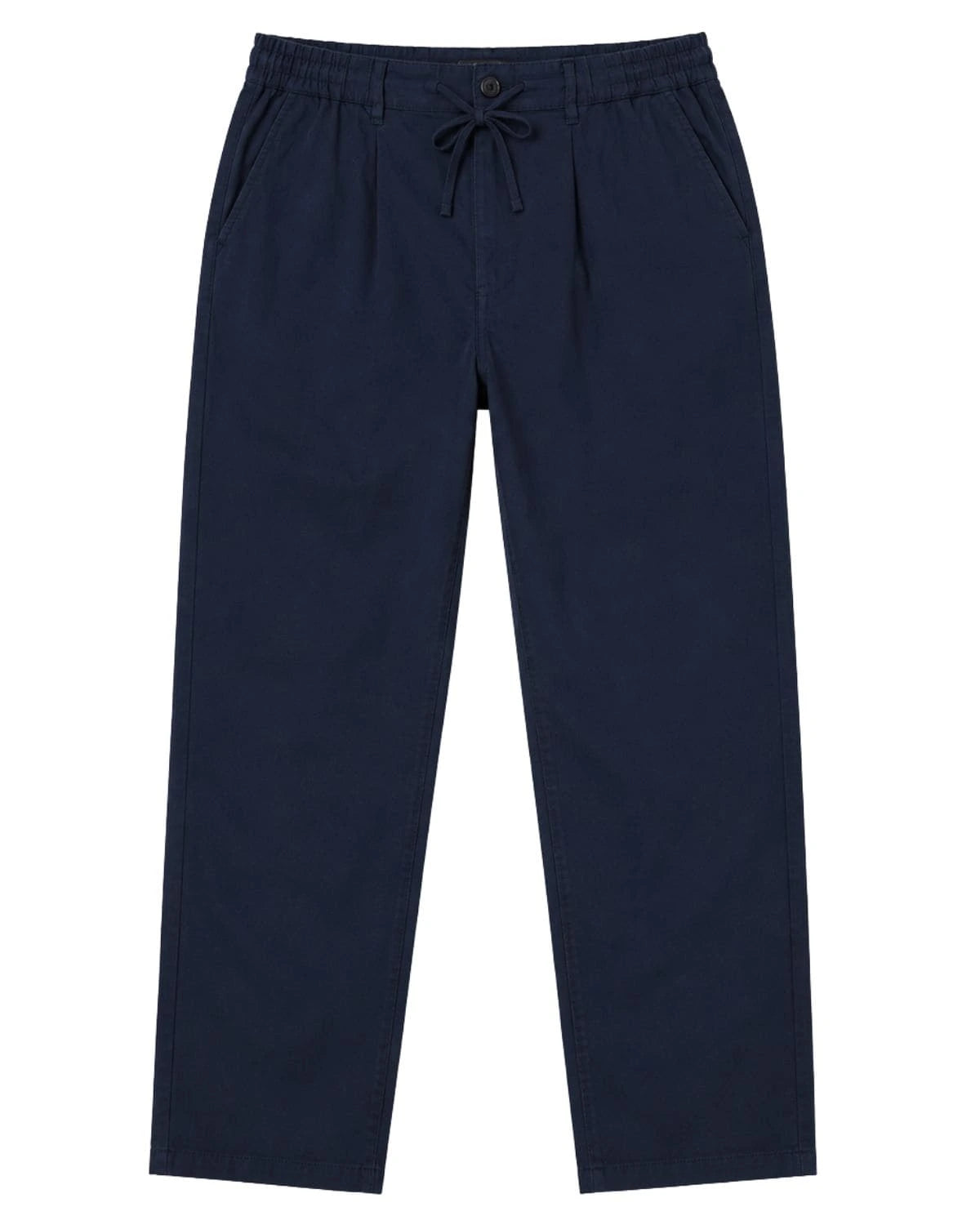 Velké pánské chinos kalhoty Double Urban Outfitters CP-4104 lněné tmavě modré