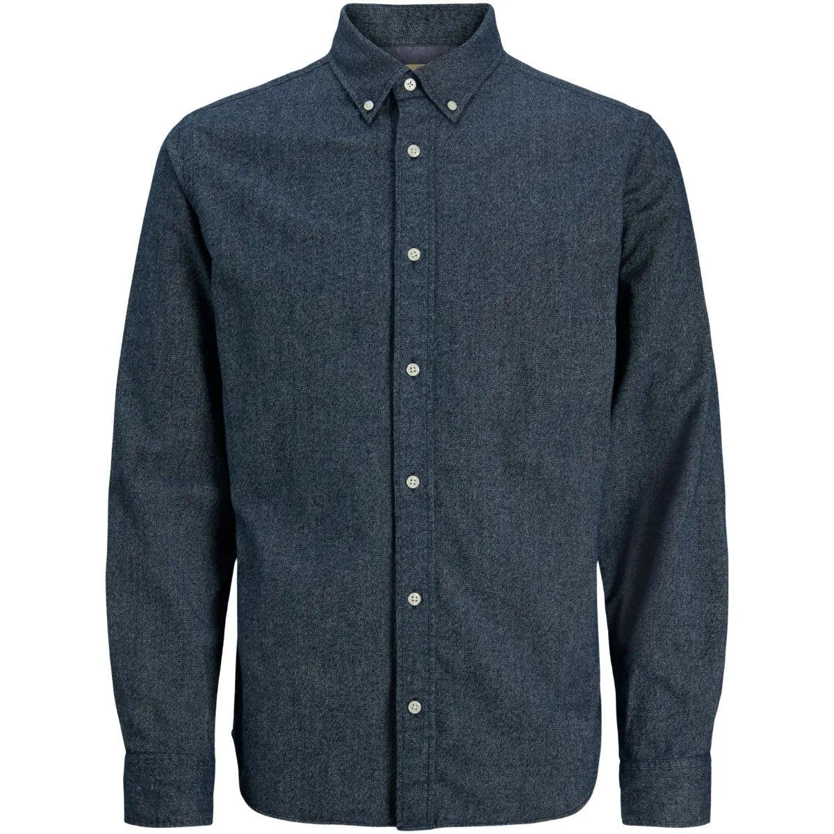 Duża męska gładka koszula flanelowa długi rękaw Jack &amp; Jones 12287627 granatowa