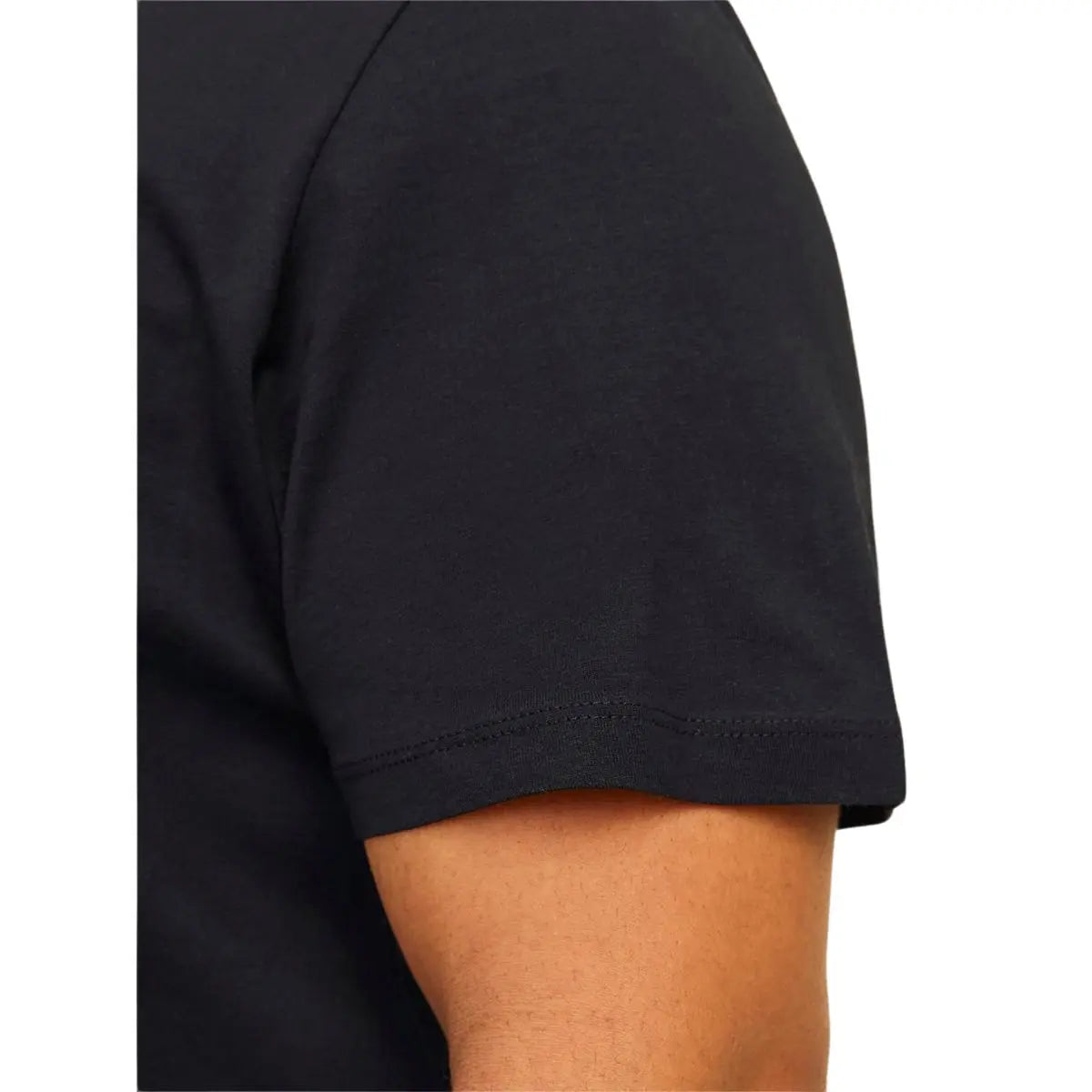 Velké pánské bavlněné tričko s nápisy Jack &amp; Jones 12258871 černé