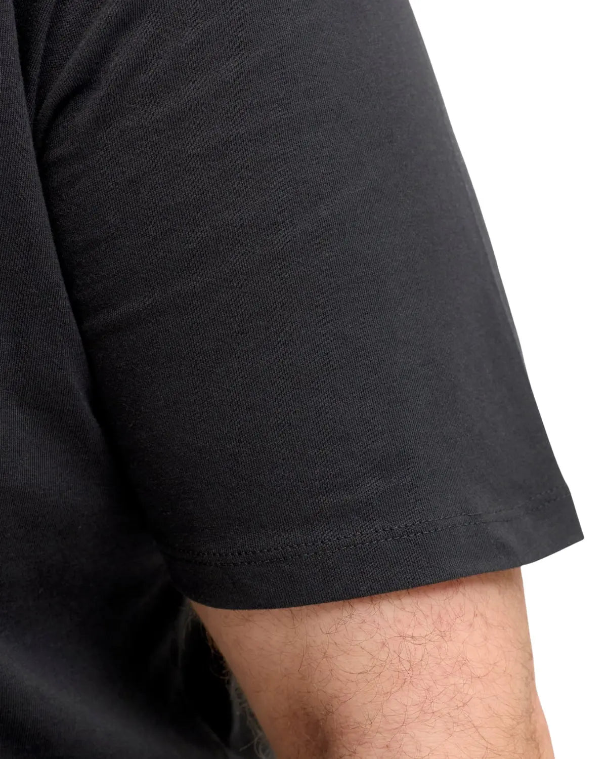 Velké pánské tričko s krátkým rukávem s jemným nápisem Jack &amp; Jones 12289683 černé