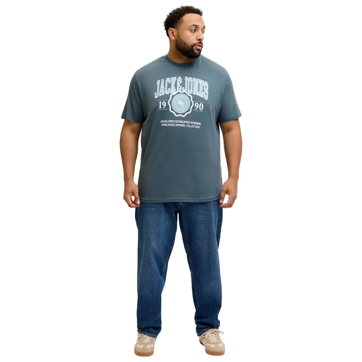 Velké pánské tričko s potiskem balení 2 kusů Jack &amp; Jones 12288466 multi