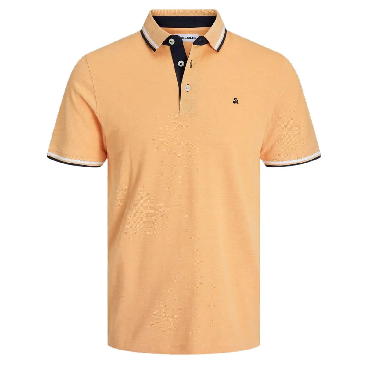 Pánské velké polo tričko s límečkem Jack &amp; Jones 12143859 oranžová