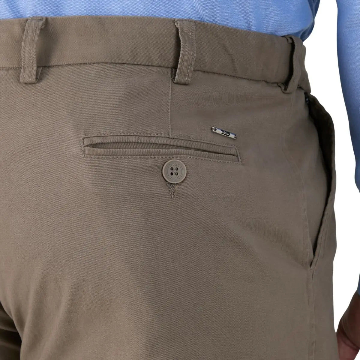 Pánské velké chinos kalhoty Duke D555 Bruno béžové kalhoty