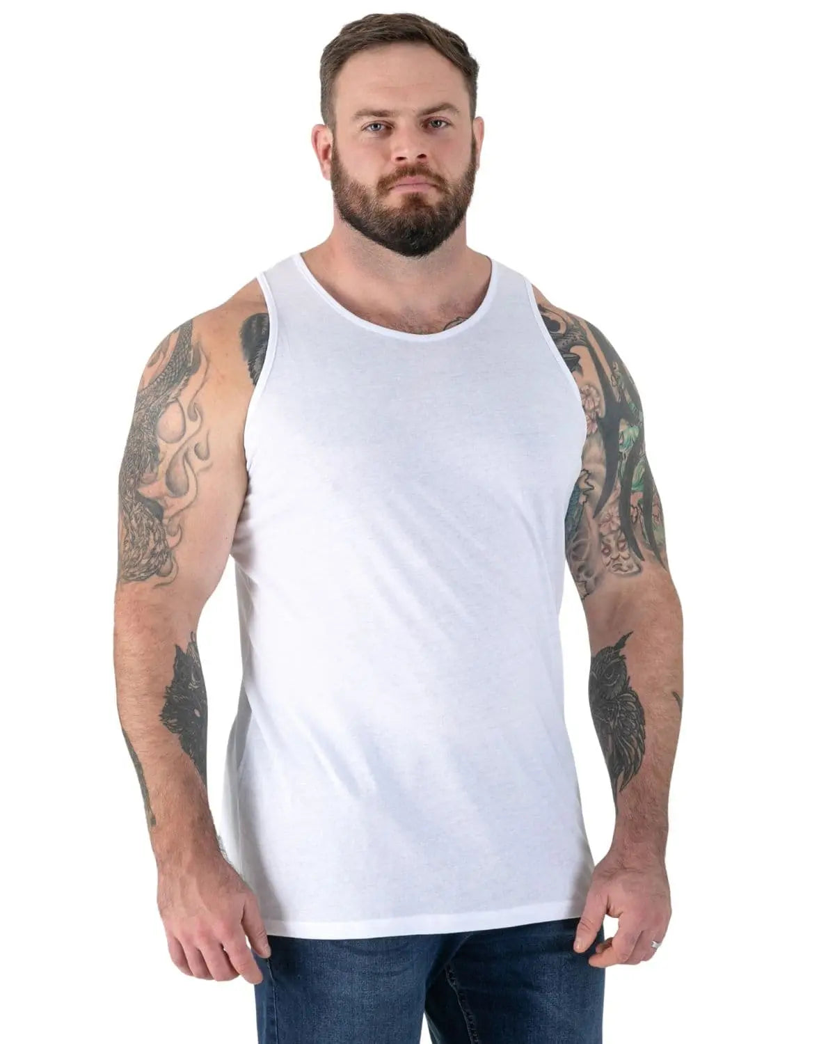Pánské boxerky s velkým páskem Duke D555 Fabio bílá 