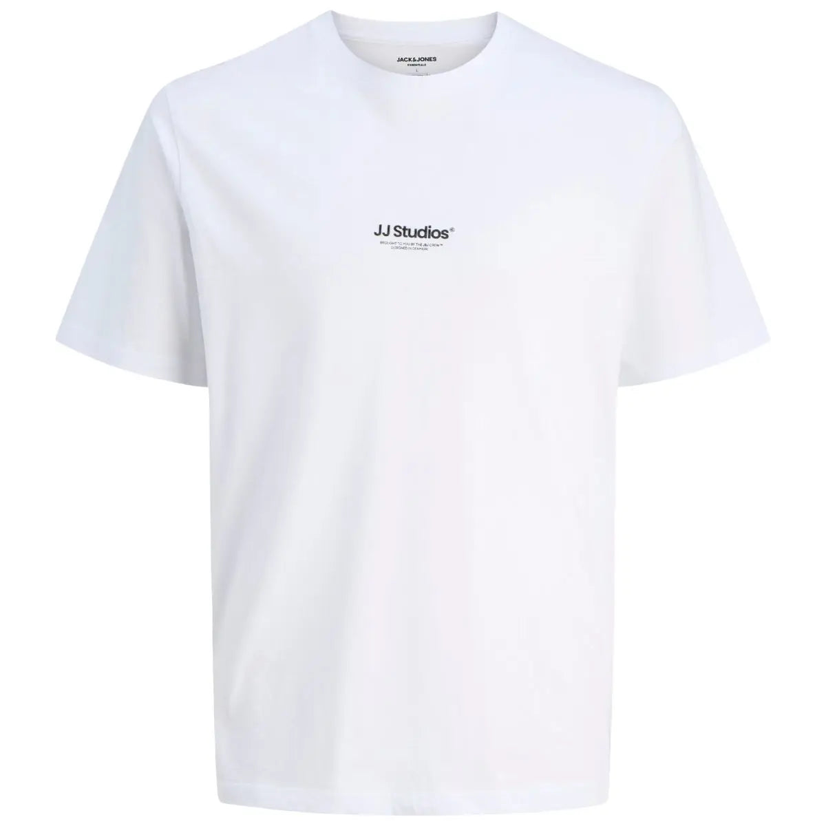 Velké pánské tričko s potiskem a krátkým rukávem Jack &amp; Jones 12279591 bílé