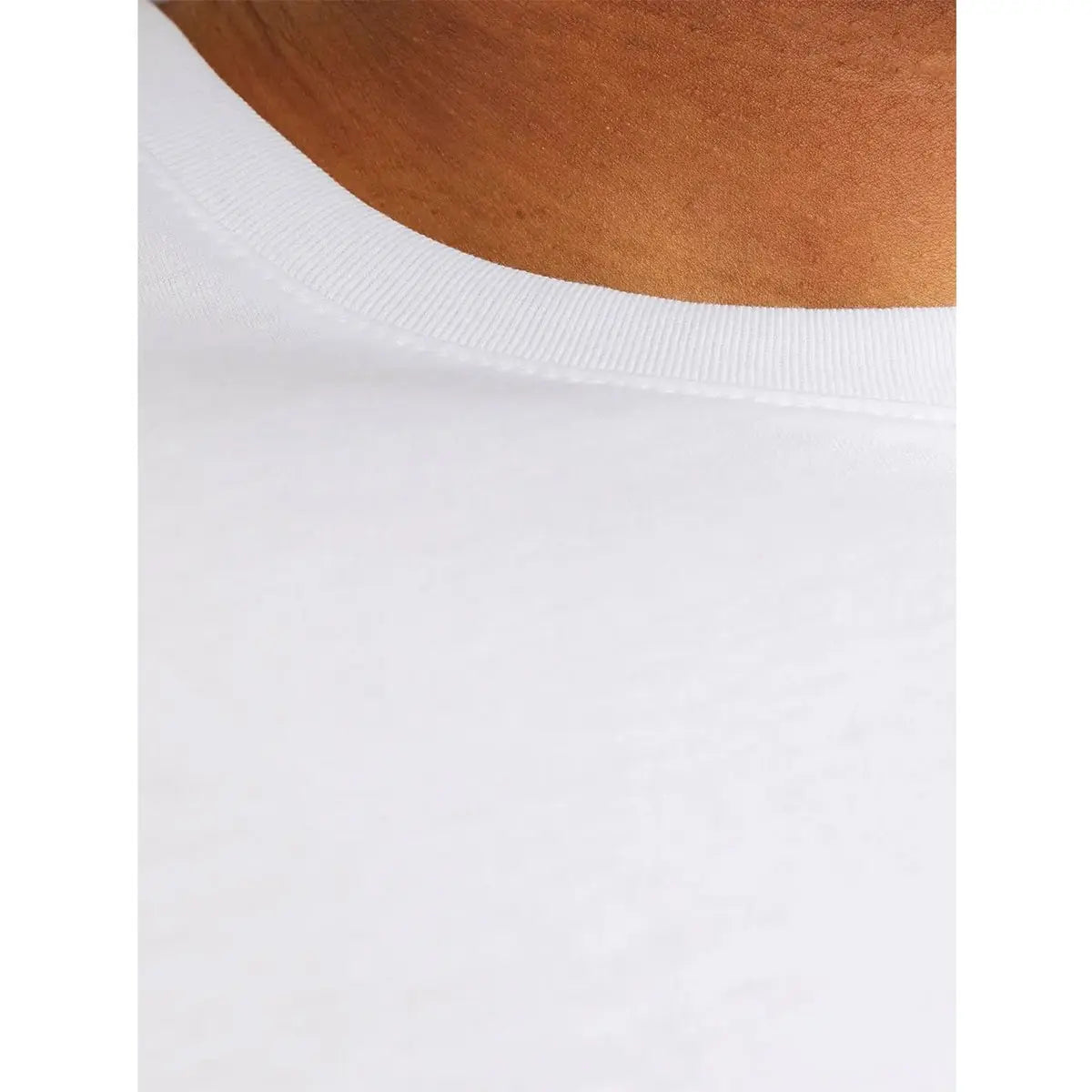 Velké pánské tričko s nápisy Jack &amp; Jones 12243630 bílá