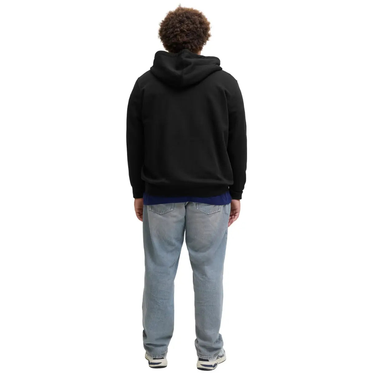Velká pánská rozepínací mikina s kapucí Jack &amp; Jones 12279517 černá