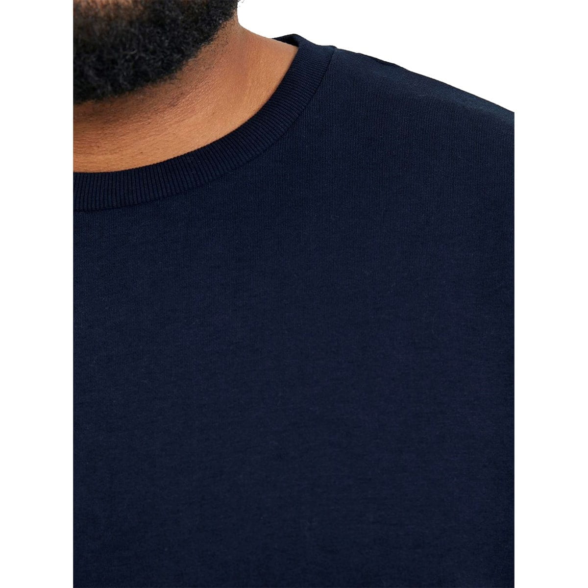 Jack &amp; Jones velká pánská mikina přes hlavu 12250594 tmavě modrá