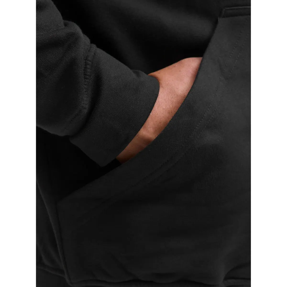Velká pánská rozepínací mikina s kapucí Jack &amp; Jones 12279517 černá