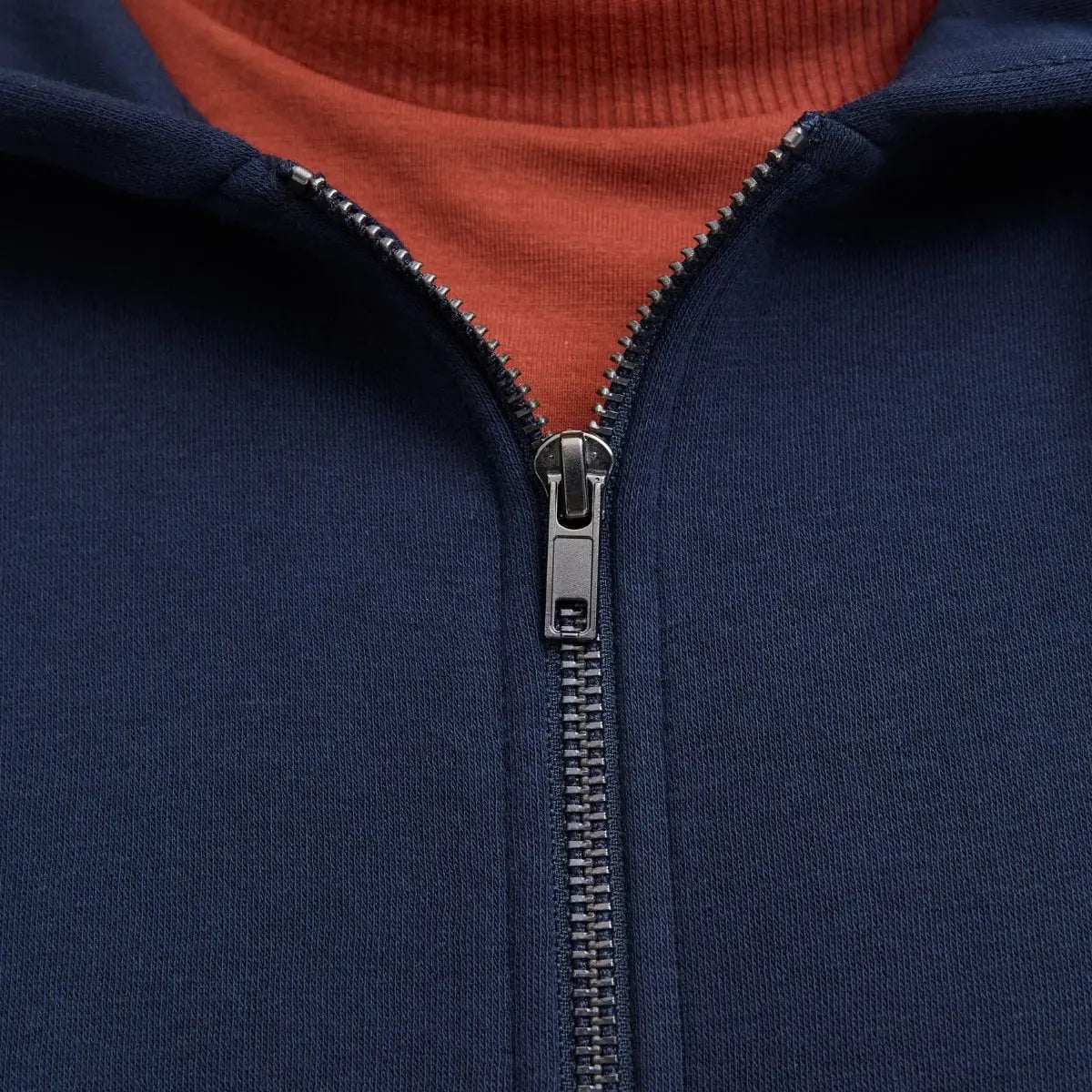 Velká pánská rozepínací mikina s kapucí Jack &amp; Jones 12279804 tmavě modrá
