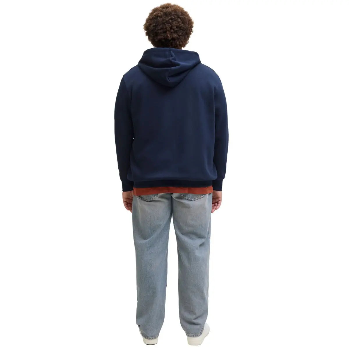 Velká pánská rozepínací mikina s kapucí Jack &amp; Jones 12279804 tmavě modrá