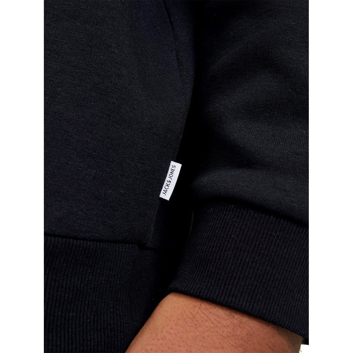 Jack &amp; Jones velká pánská mikina přes hlavu 12250594 černá