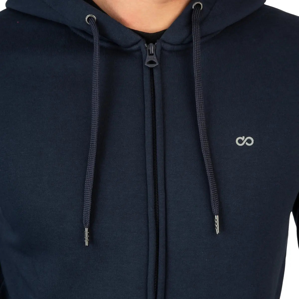 Velká pánská zapínací mikina s kapucí Double Urban Outfitters MTOP-1090 tmavě modrá