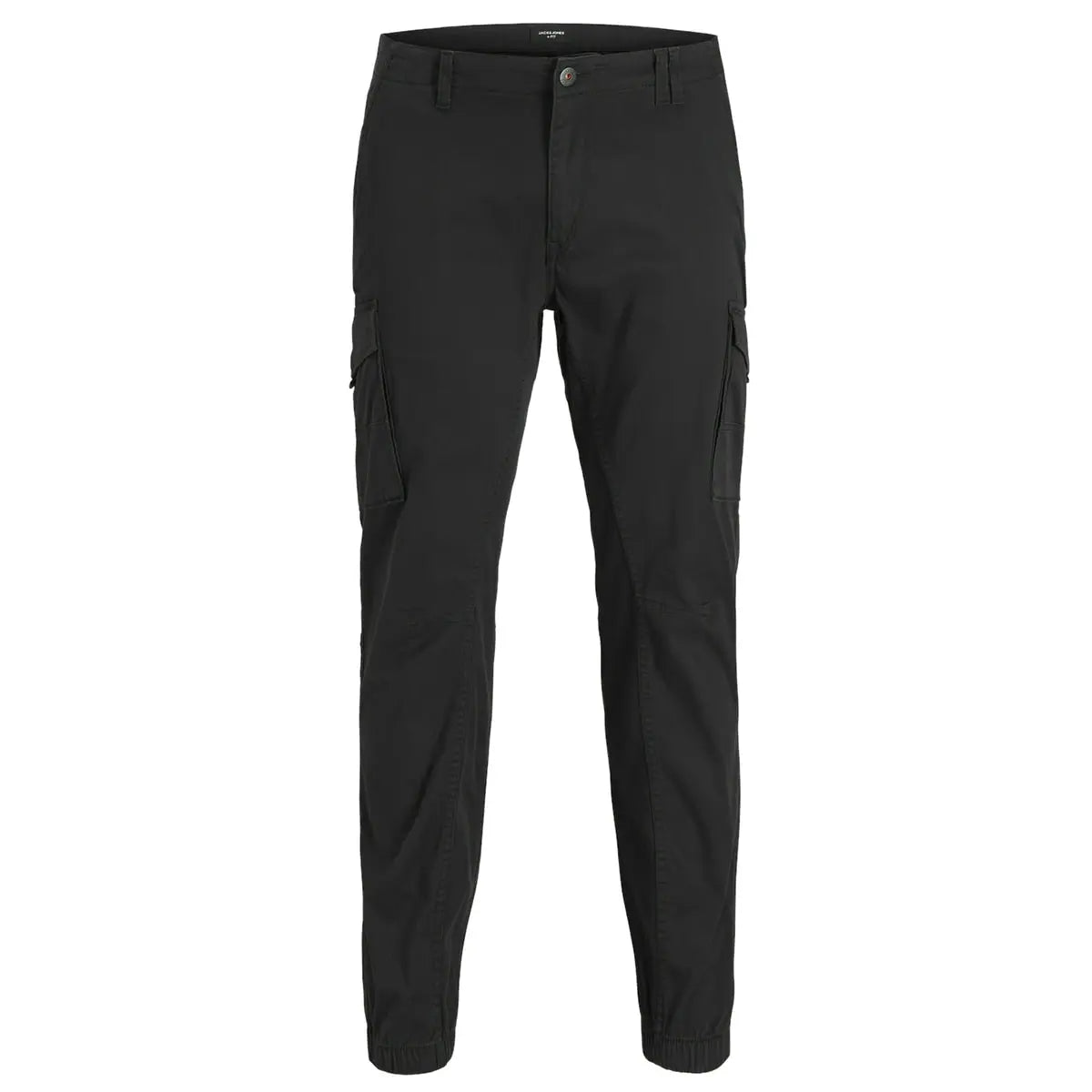 Velké pánské cargo kalhoty se stahovacími šňůrkami Jack &amp; Jones 12181655 černé
