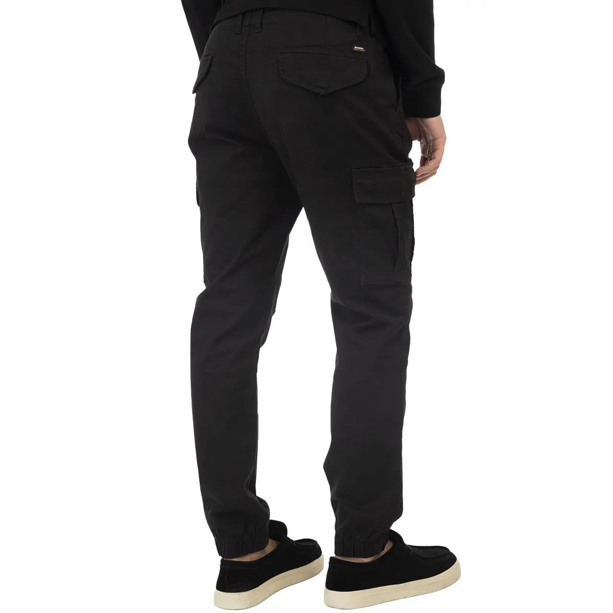 Velké pánské cargo kalhoty se stahovacími manžetami Double Urban Outfitters CCP-4013 černé