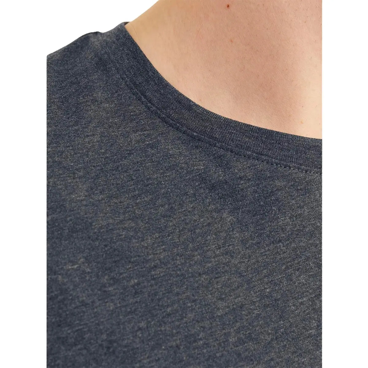 Duża męska koszulka z krótkim rękawem t-shirt gładki Jack &amp; Jones 12253778 ciemnoszary