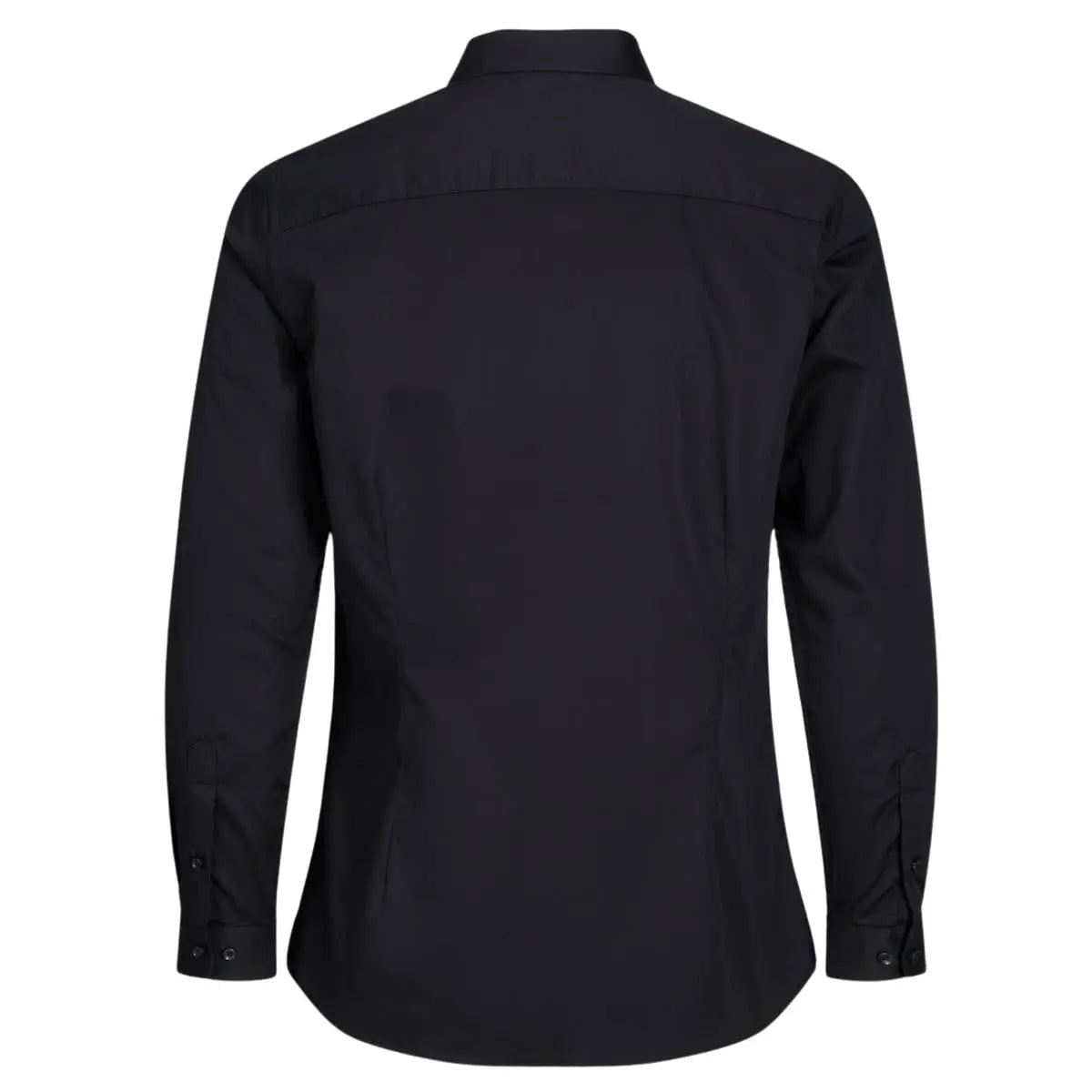 Duża koszula męska gładka z długim rękawem Jack &amp; Jones 12264030 czarna