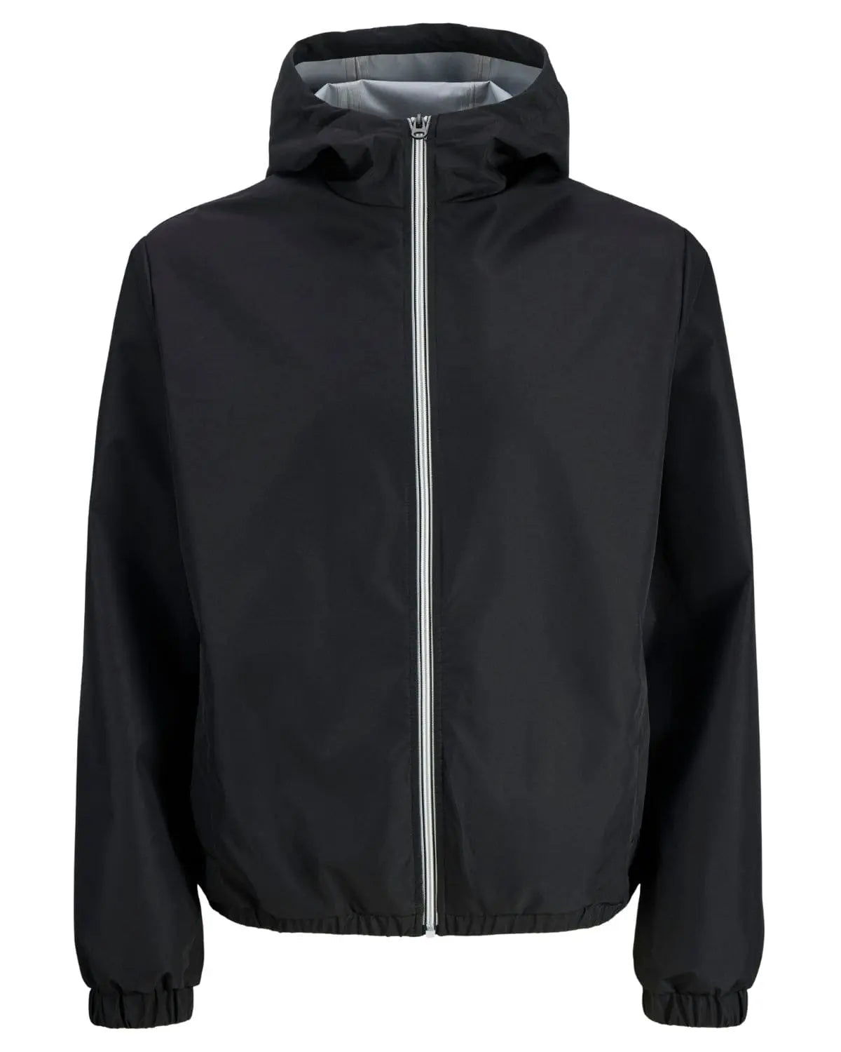Pánská velká přechodová bunda s kapucí Jack &amp; Jones 12289247 černá