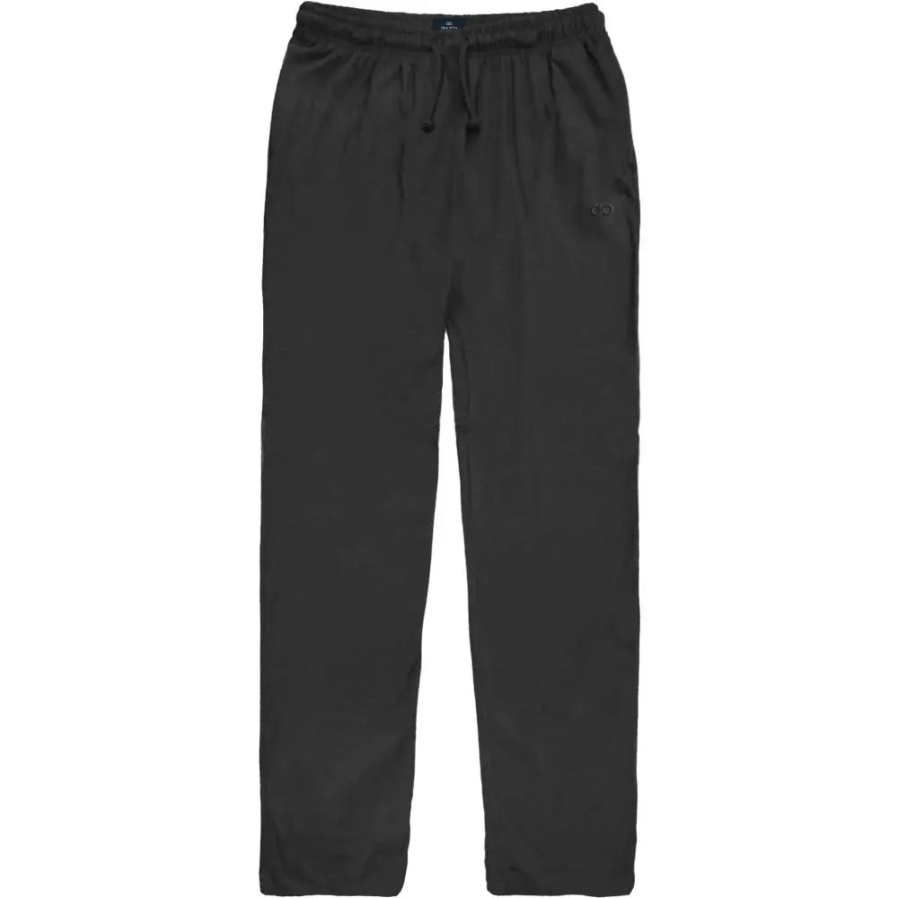 Velké pánské tepláky s rovnou nohavicí bavlněné Double Urban Outfitters MPAN-05 černé