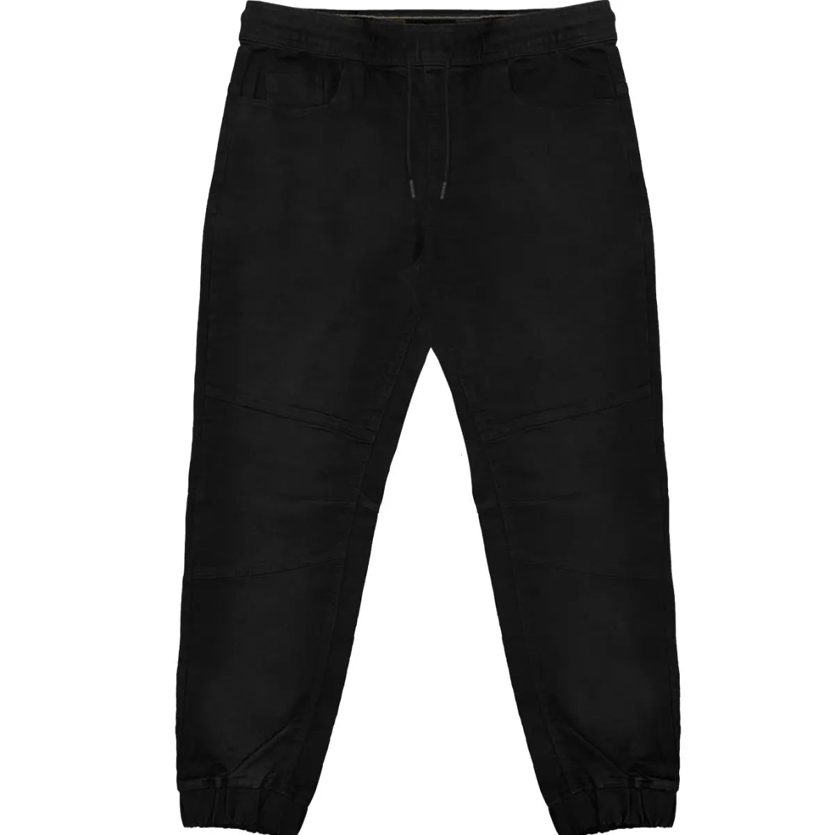 Velké pánské džíny joggery se stahovacími lemy Double Urban Outfitters FP-4076 černé