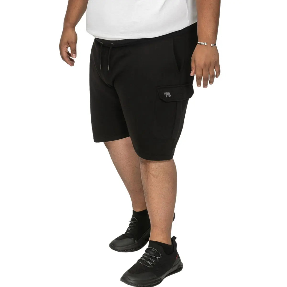 Pánské velké teplákové kraťasy Duke Clothing D555 Wigan-2 černé