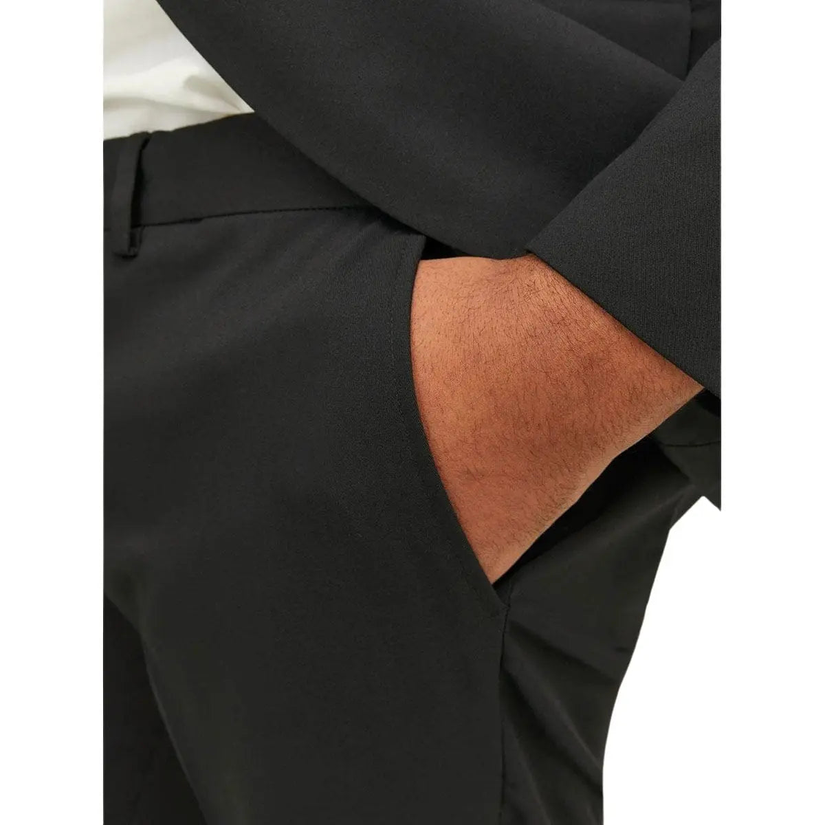 Velké pánské elegantní kalhoty Jack &amp; Jones 12202684 černé