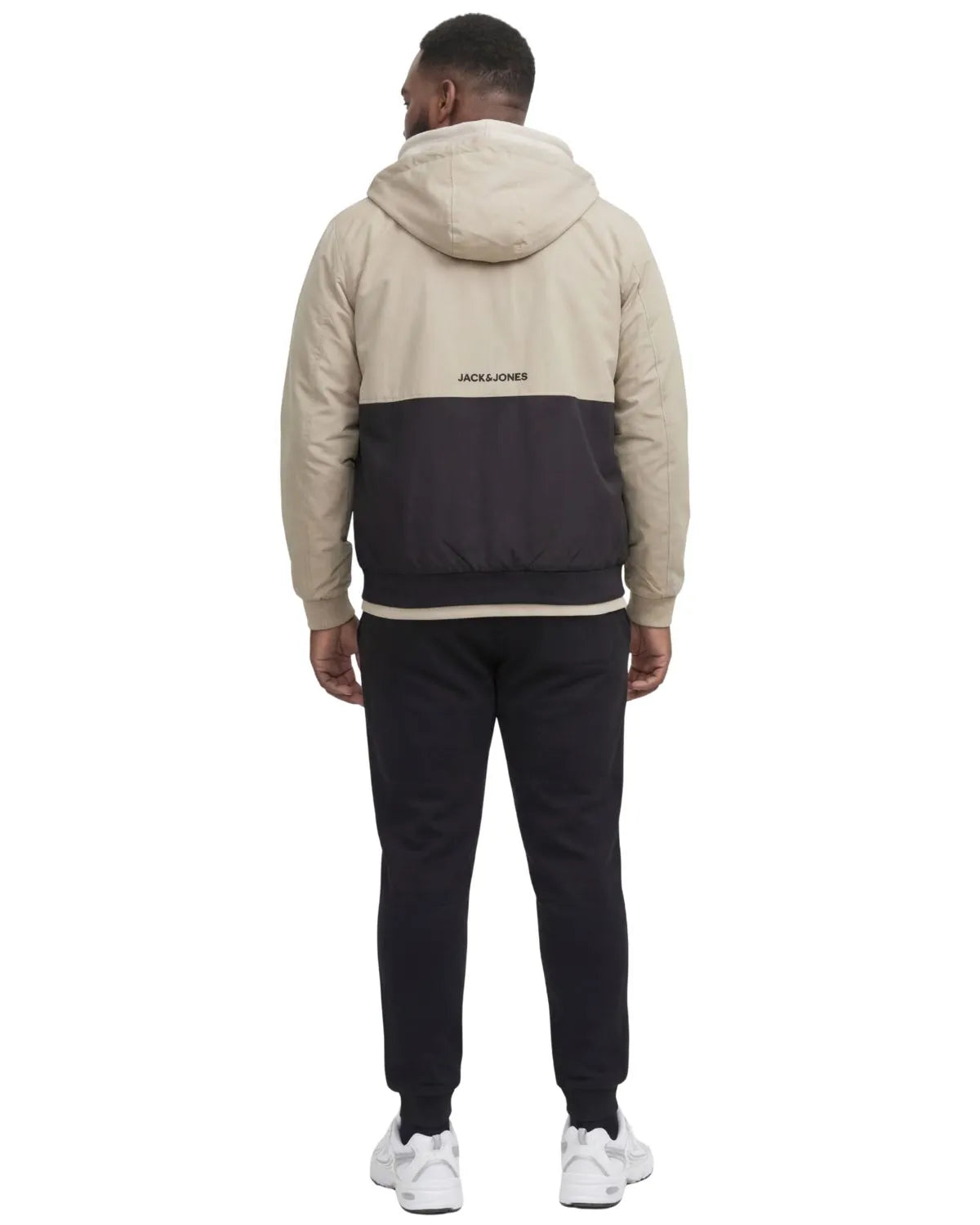Duże męskie gładkie spodnie dresowe Jack &amp; Jones 12263986 czarne