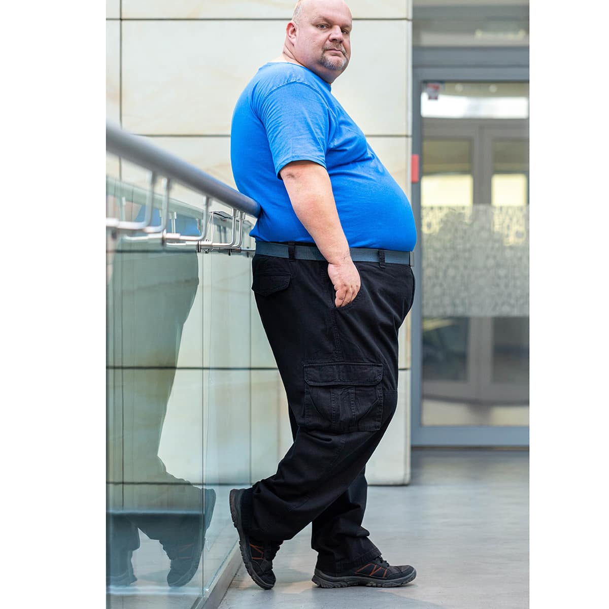 Velké pánské bojové kalhoty Duke D555 Robert černá 