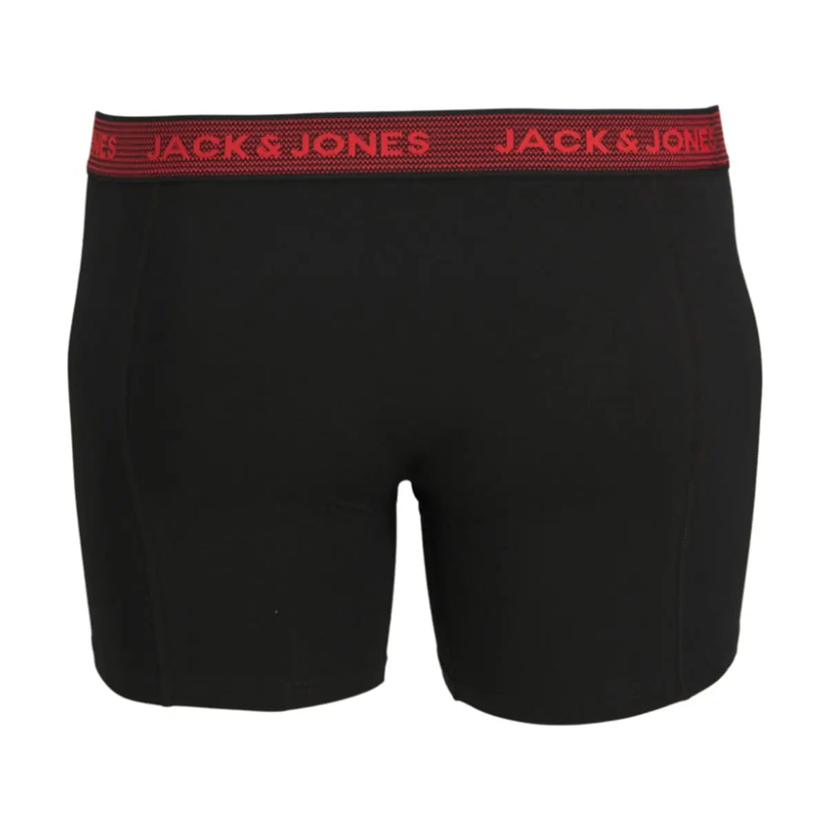 Velké pánské boxerky 3 kusy s barevnou gumou Jack &amp; Jones 12211666 černé