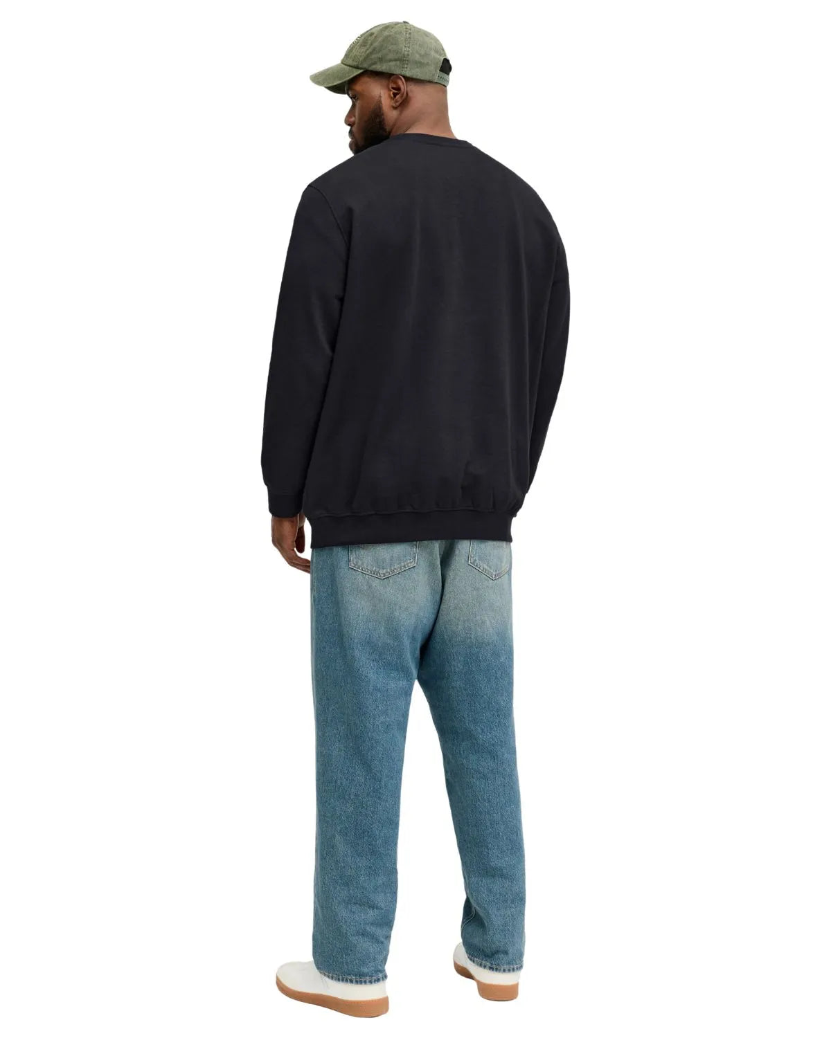 Velká pánská tenká mikina přes hlavu Jack &amp; Jones 12294579 černá