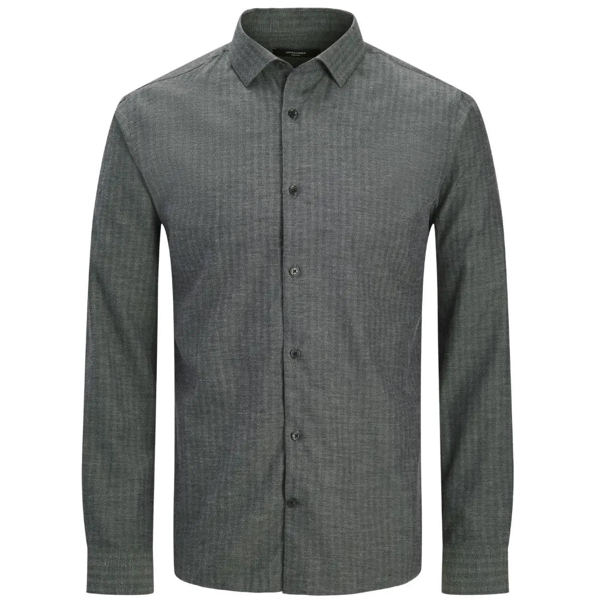 Velká pánská pruhovaná košile s dlouhým rukávem Jack &amp; Jones 12292159 šedá