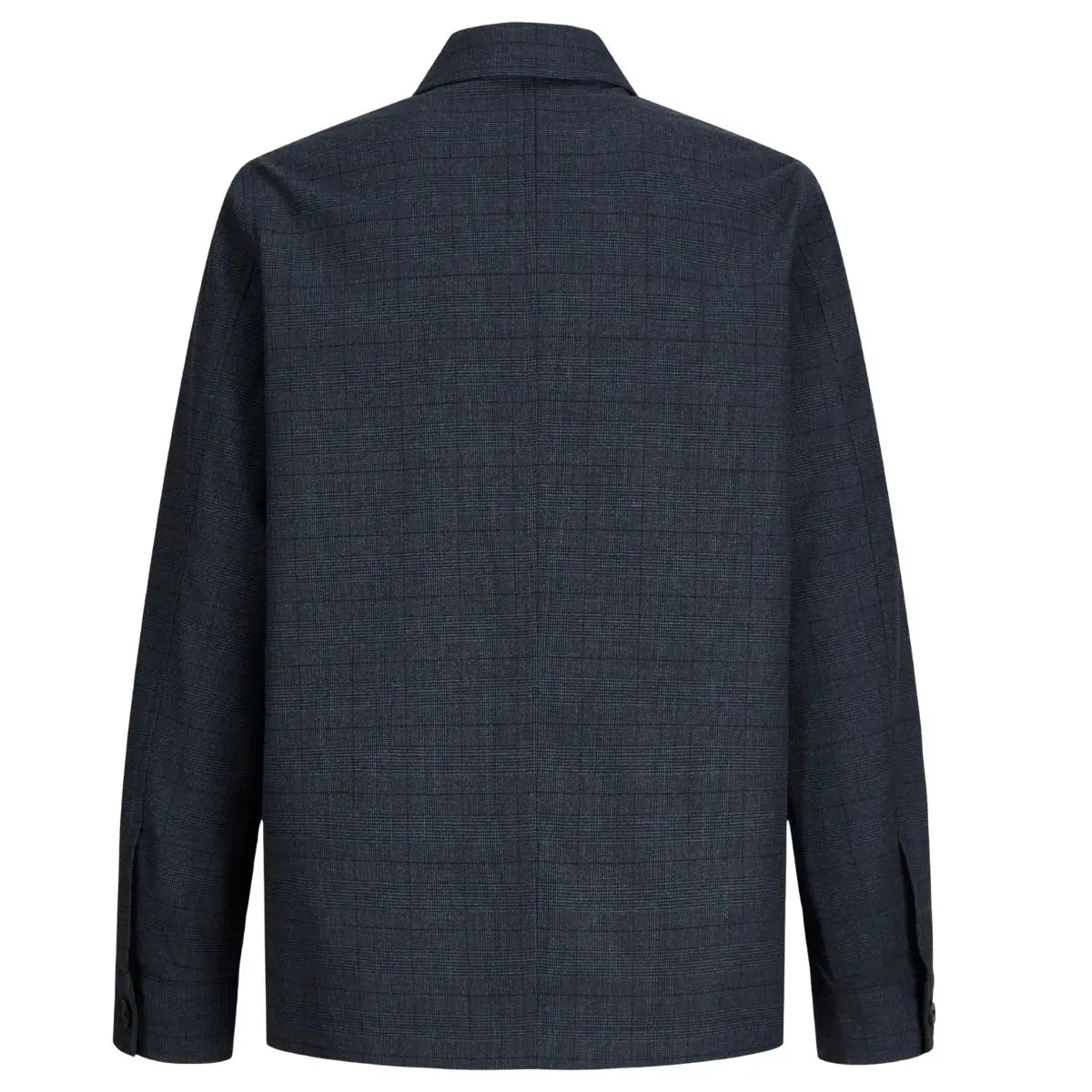 Moderní pánské sako v kostce s límečkem Jack &amp; Jones 12287549 tmavě modré 