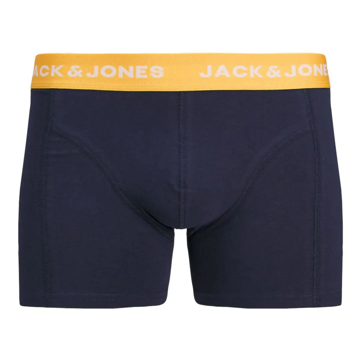 Duża bielizna męska bokserki 3 sztuki Jack &amp; Jones 12264960 granatowo-żółte