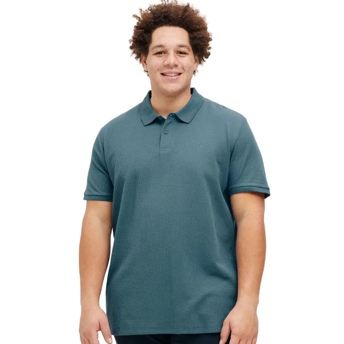 Velké pánské tričko s límečkem Jack &amp; Jones 12274980 modré