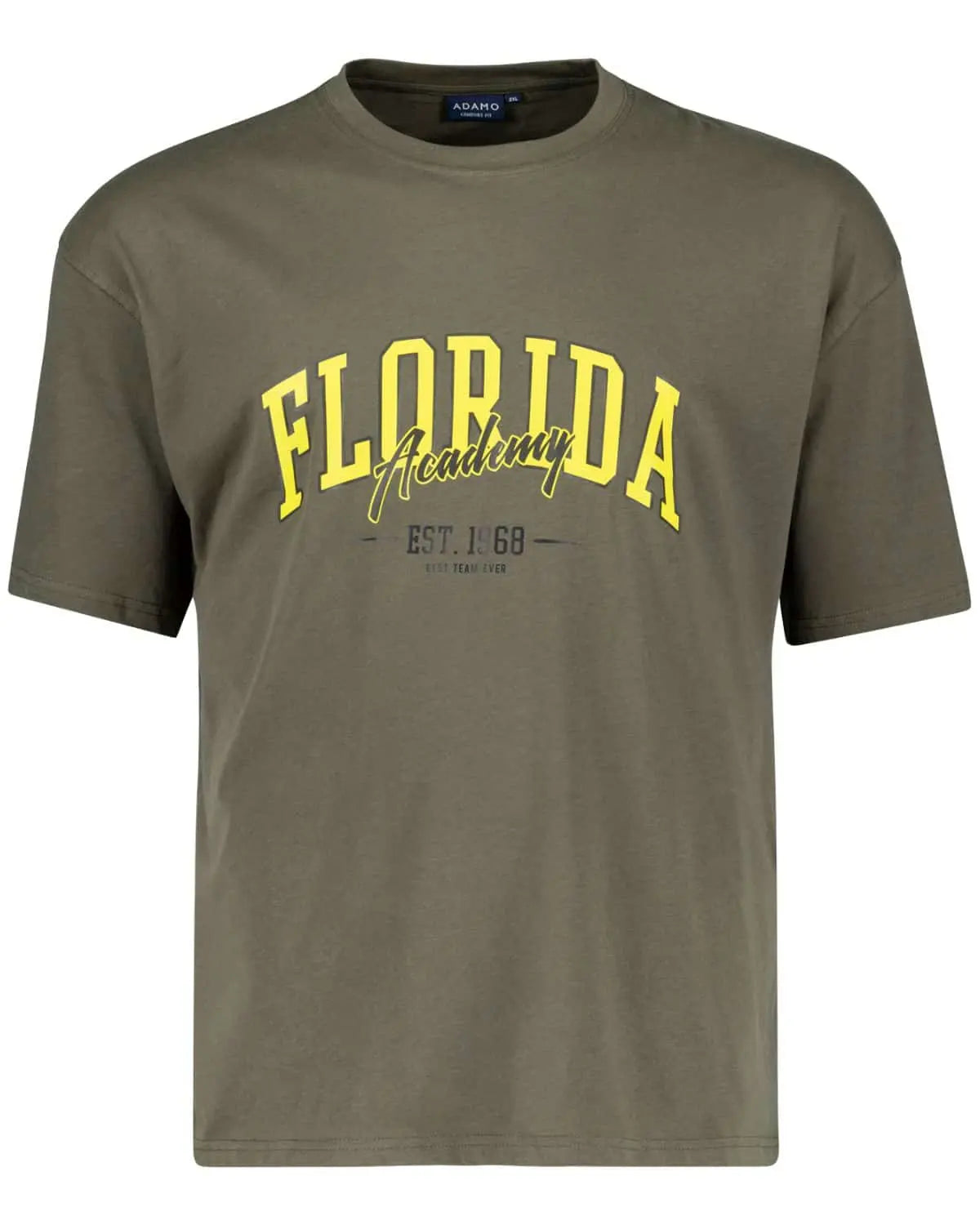 Velké pánské tričko s potiskem Florida Adamo 131613-430 khaki