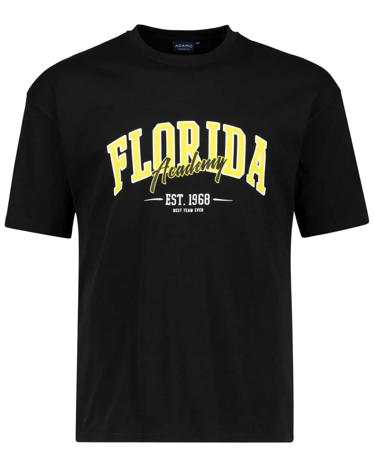 Velké pánské tričko s potiskem Florida Adamo 131613-700 černé
