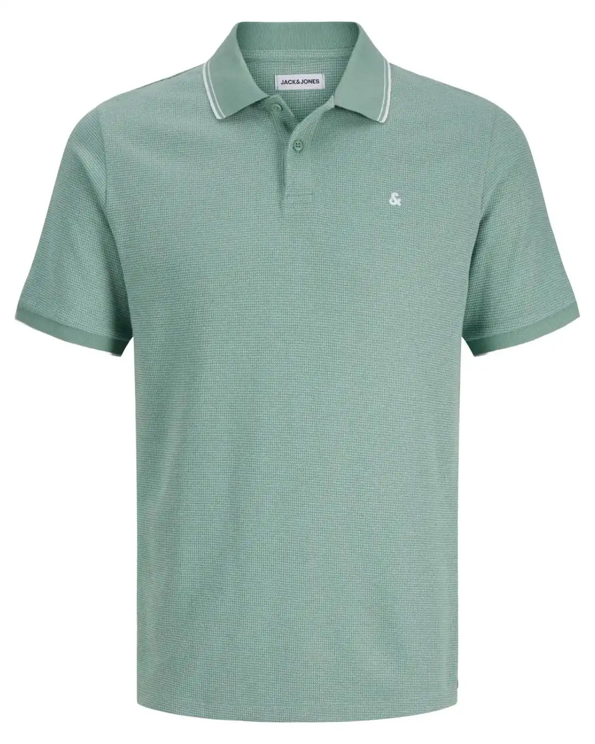 Duża męska polówka koszulka z kołnierzykiem Jack &amp; Jones 12274980 miętowa