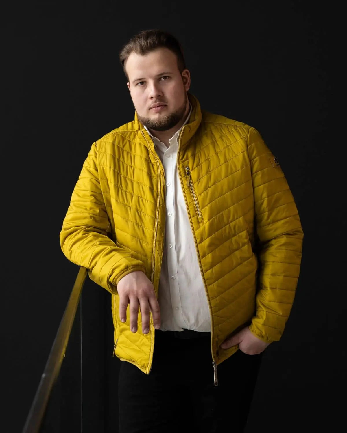 Pánská velká celoroční lehká bunda Redpoint Walker žlutá