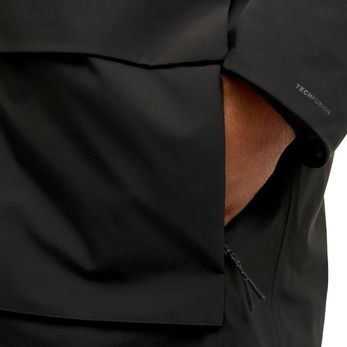 Velká pánská bunda s kapucí parka Jack &amp; Jones 12284372 černá