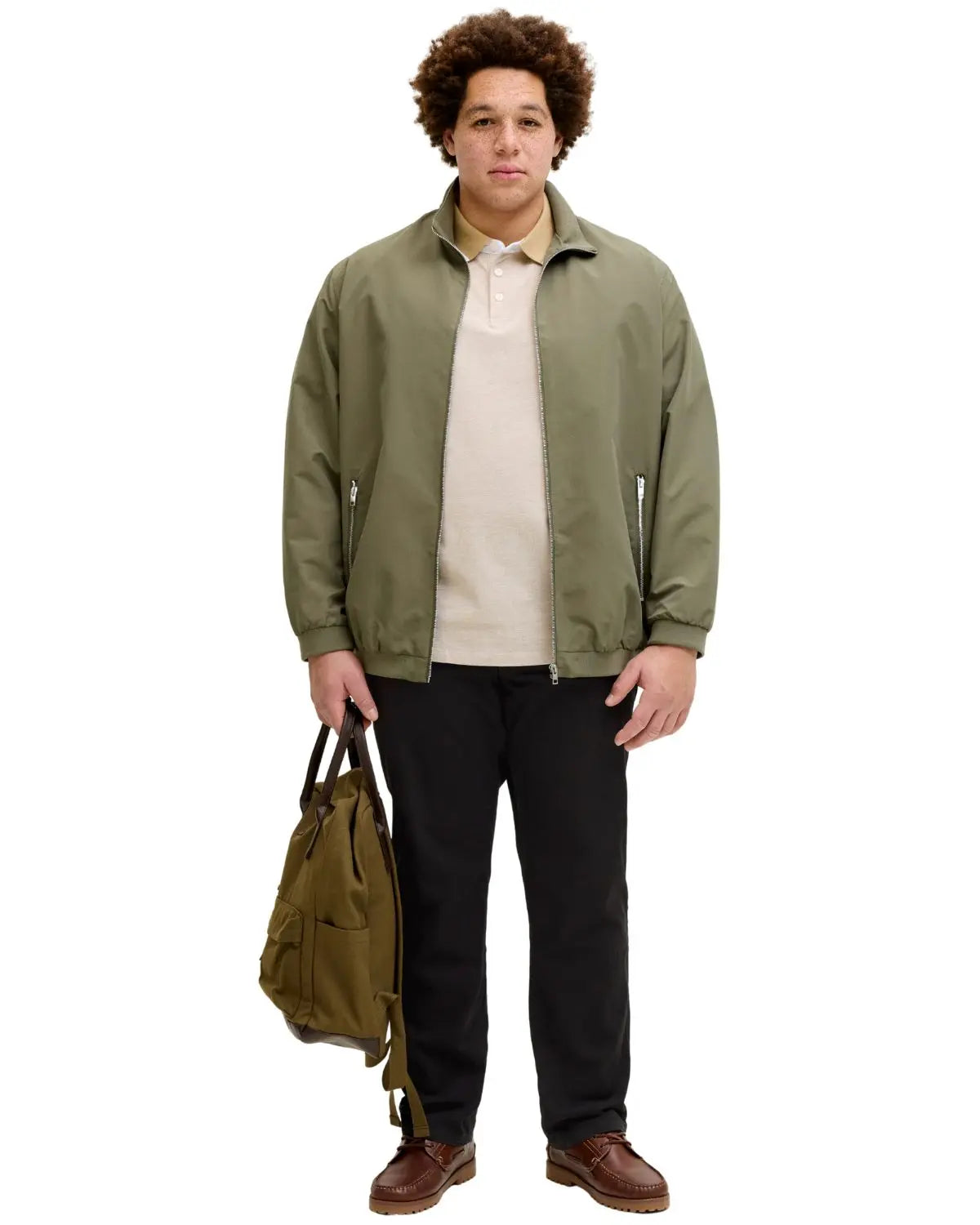 Velké pánské chinos kalhoty Jack &amp; Jones 12289162 černé